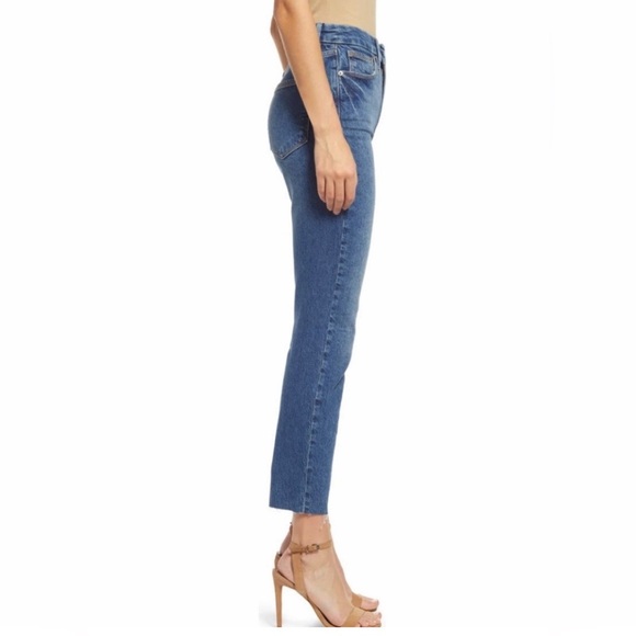 GOOD AMERICAN GOOD CLASSIC HI RISE GAP PROOF WAIST STRETCHY SIZE 0/25 NWT - Picture 3 of 6